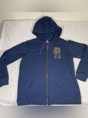 Disney Parks Walt Disney World Zip Front Hoodie Size XL D 71 Letterman Chenille